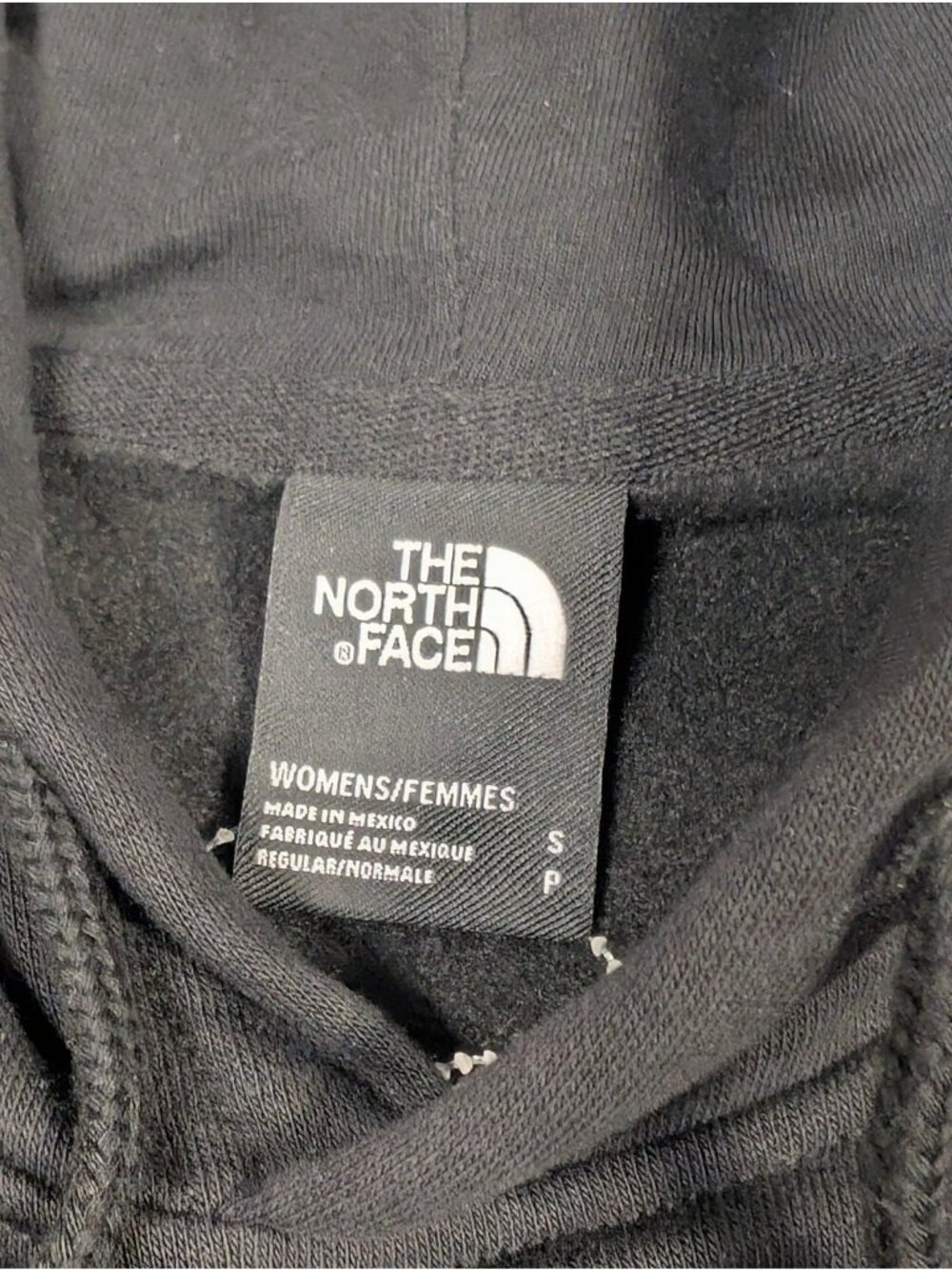 The North Face Women's Box NSE Pullover Hoodie Black Red Small - Picture 6 of 7